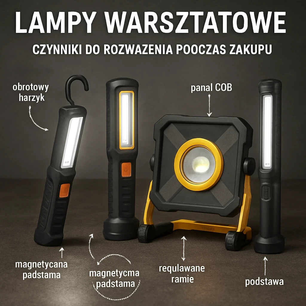 Na co zwrócić uwagę przy zakupie lampy warsztatowej?